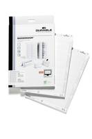 DURABLE - Weiß - 30 x 60 mm - 150 g/m² - 540 Karte(n) (20 Bogen x 27) Namensbadge-Karten - für P/N: 8006-19, 8009-19, 86-4