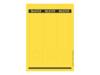 Leitz 16870015 etichetta autoadesiva Rettangolo Giallo 75 pz