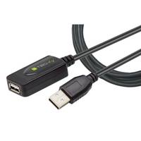 TECHLY Cavo Prolunga Attivo Extender USB Hi Speed Estensore di Segnale 20m Nero Nero 20 m-1