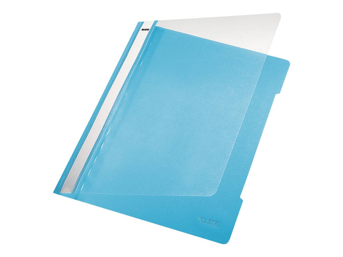 Leitz Standard Plastic File A4 PVC Light-blue cartellina con fermafoglio Blu-1