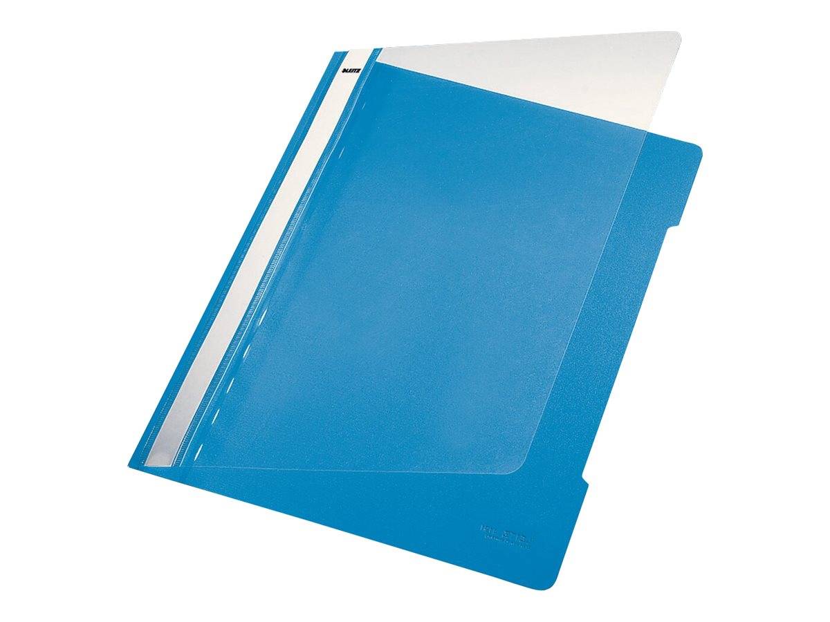 Leitz Standard Plastic File A4 PVC Light-blue cartellina con fermafoglio Blu-2