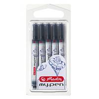 cartucce d'inchiostro Herlitz per penne stilografiche Cartucce Herlitz blu, 5x blu royal-1