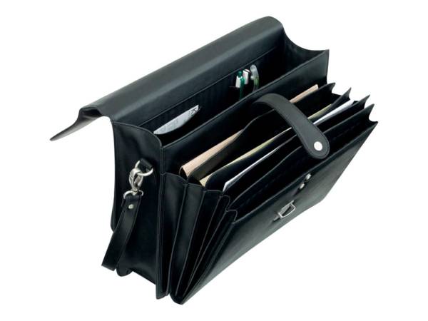 Valigetta ventiquattrore Alassio FORTE in ecopelle 40x15x32 cm nero 92011