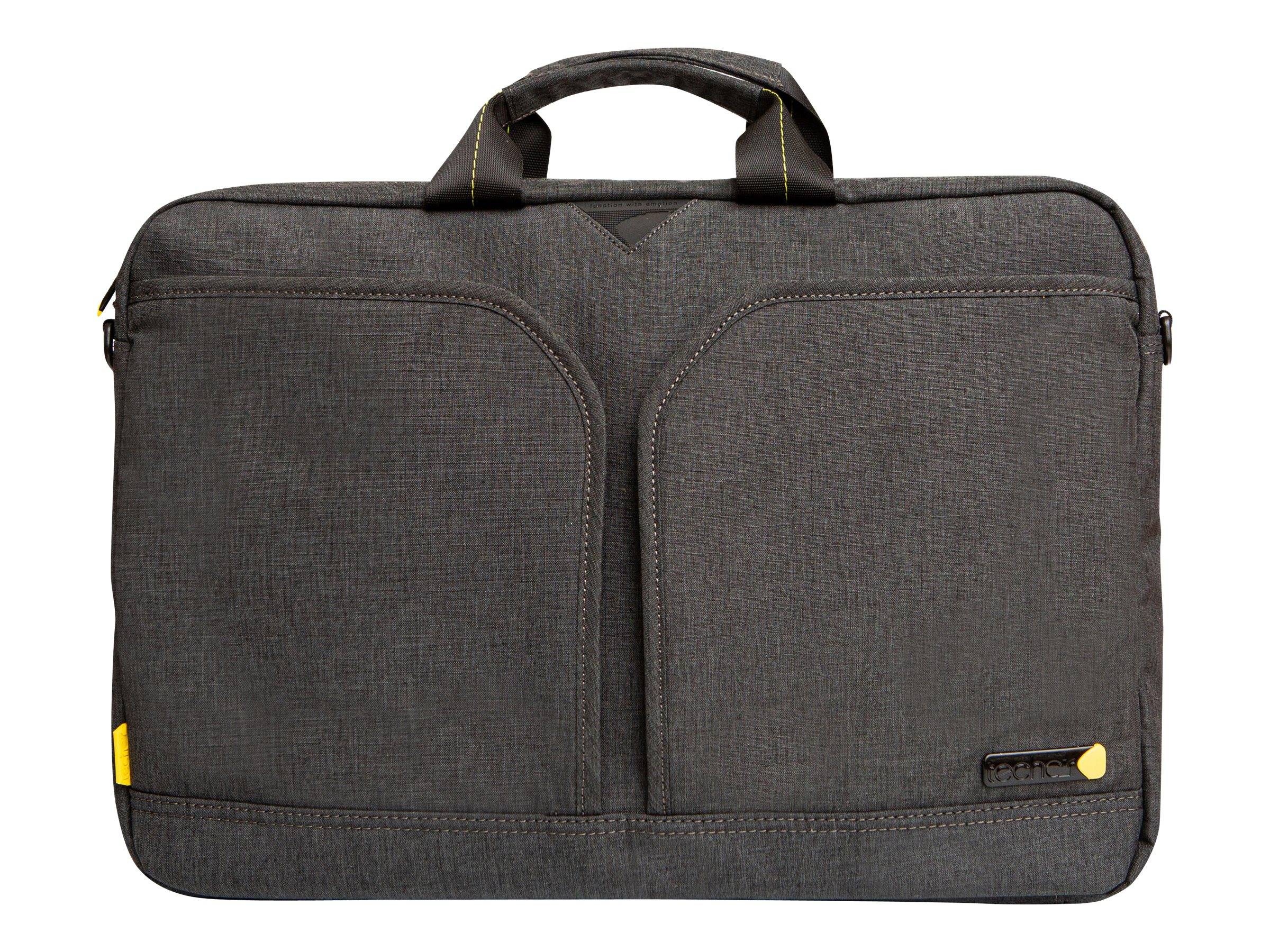 Techair Evo pro 33,8 cm [13.3] Valigetta ventiquattrore Grigio (techair Evo 13 Laptop Shoulder Bag. Supplied by Hypertec-0