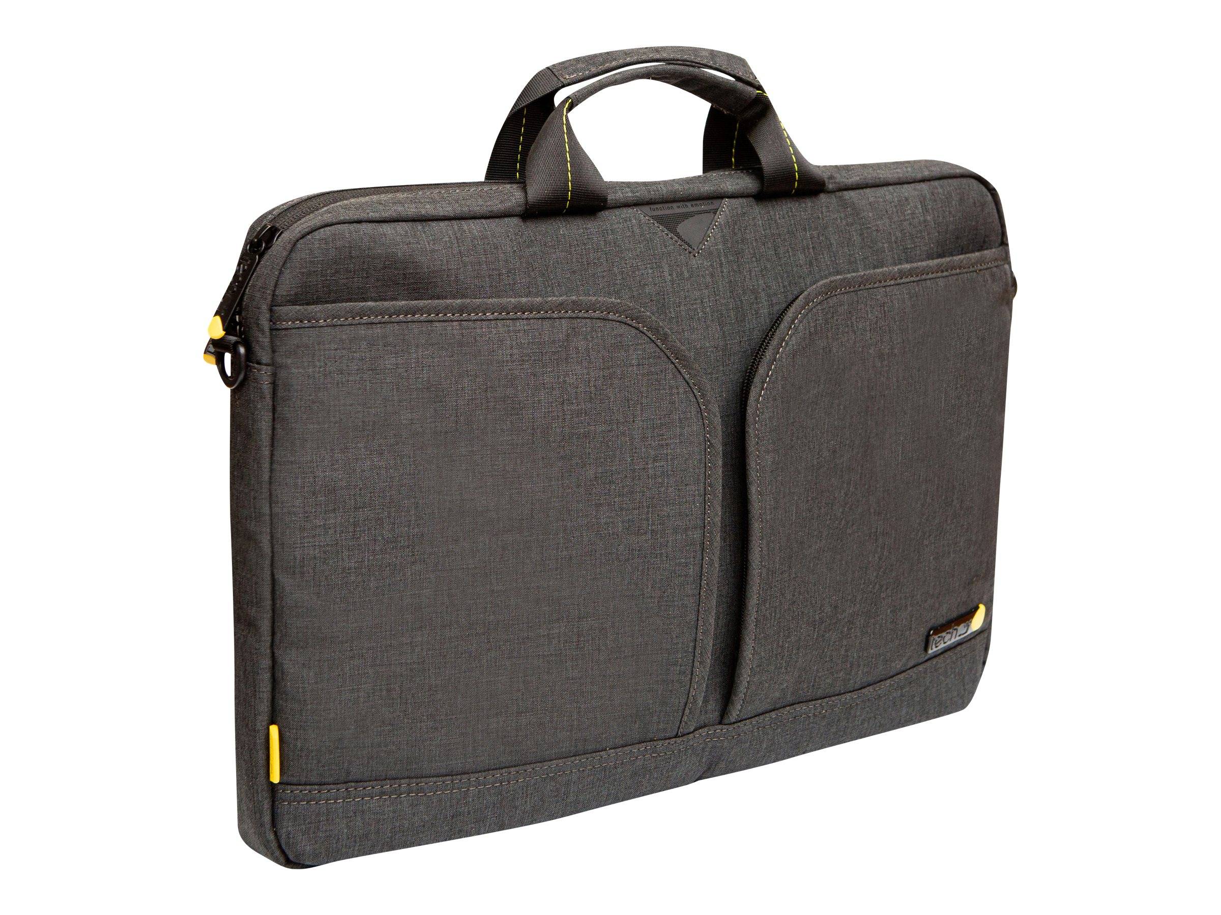 Techair Evo pro 33,8 cm [13.3] Valigetta ventiquattrore Grigio (techair Evo 13 Laptop Shoulder Bag. Supplied by Hypertec-3