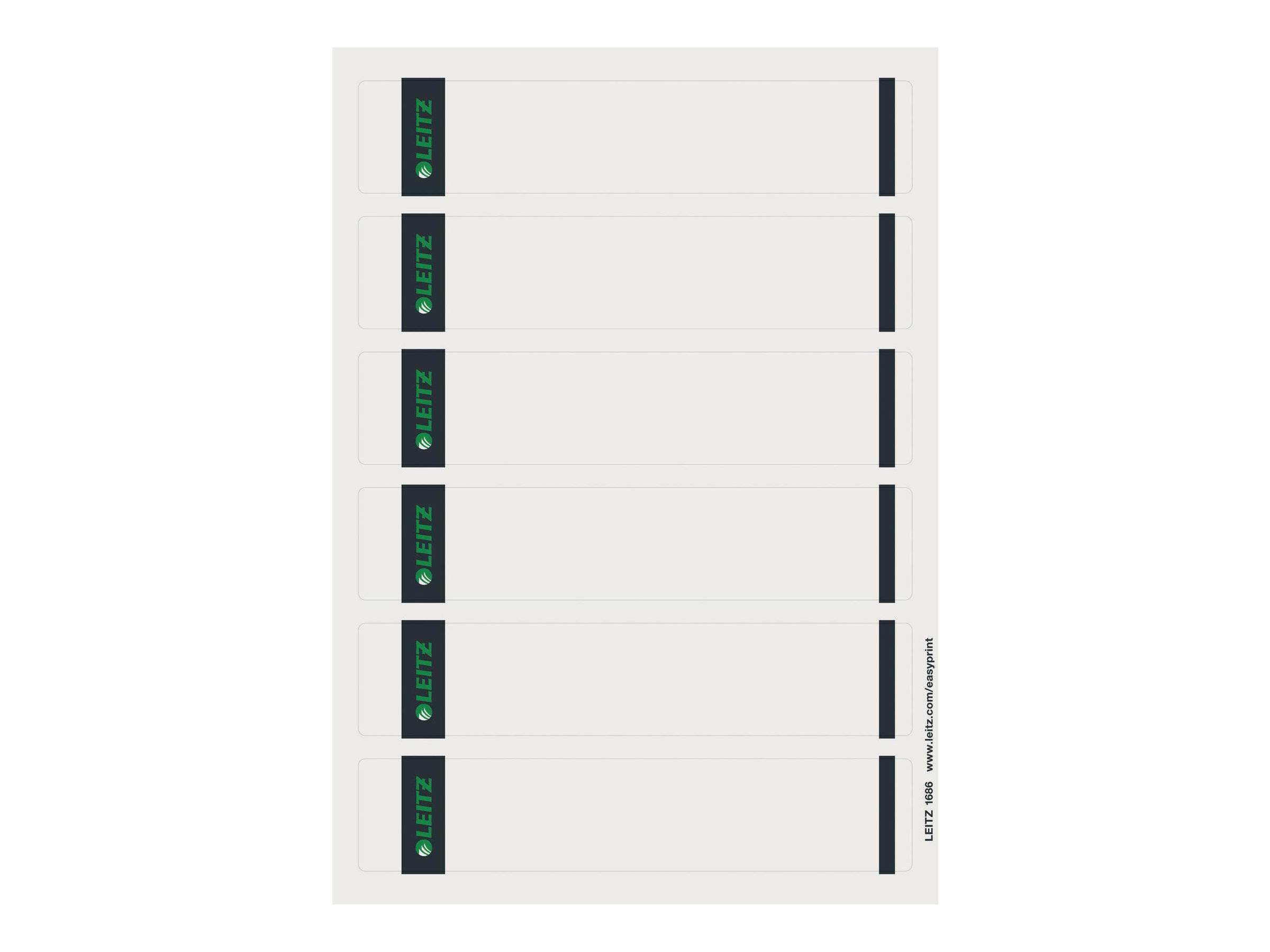 Leitz 16862085 etichetta autoadesiva Rettangolo Grigio 150 pz-0