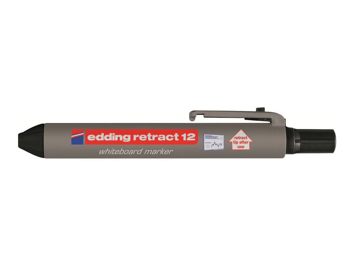 Edding Retract 12. Schreibfarben: Schwarz, Produktfarbe: Schwarz, Grau, Strichbreite (min): 1,5 mm. Menge pro Packung: 1-0