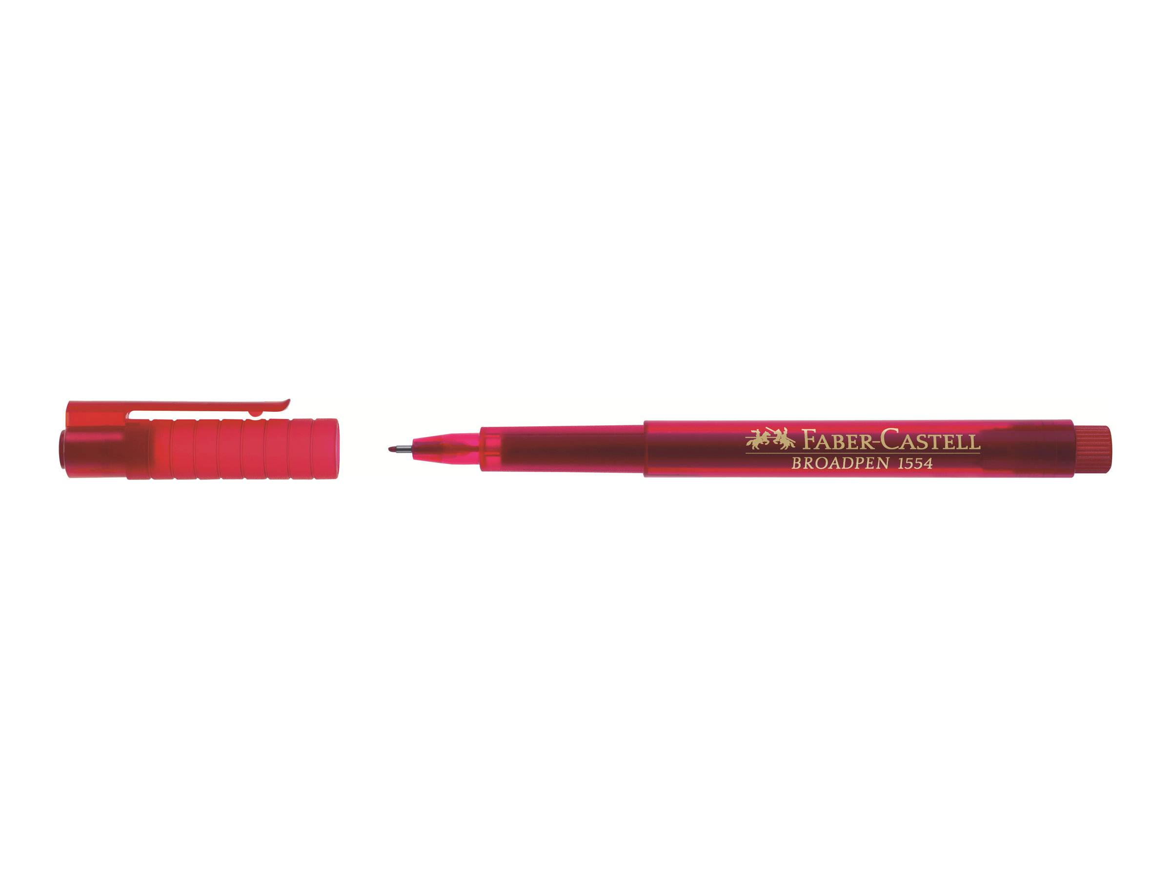 Penna larga FABER-CASTELL Fineliner 0,8 mm Rosso