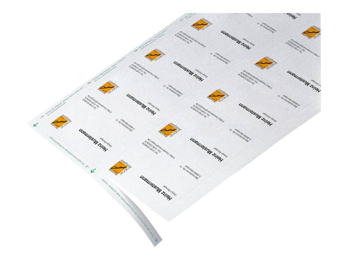Biglietti da visita di Sigel 200 g/m² Satinato alto bianco-3