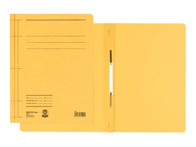 Leitz Cardboard binder, A4, yellow raccoglitore ad anelli Giallo-1