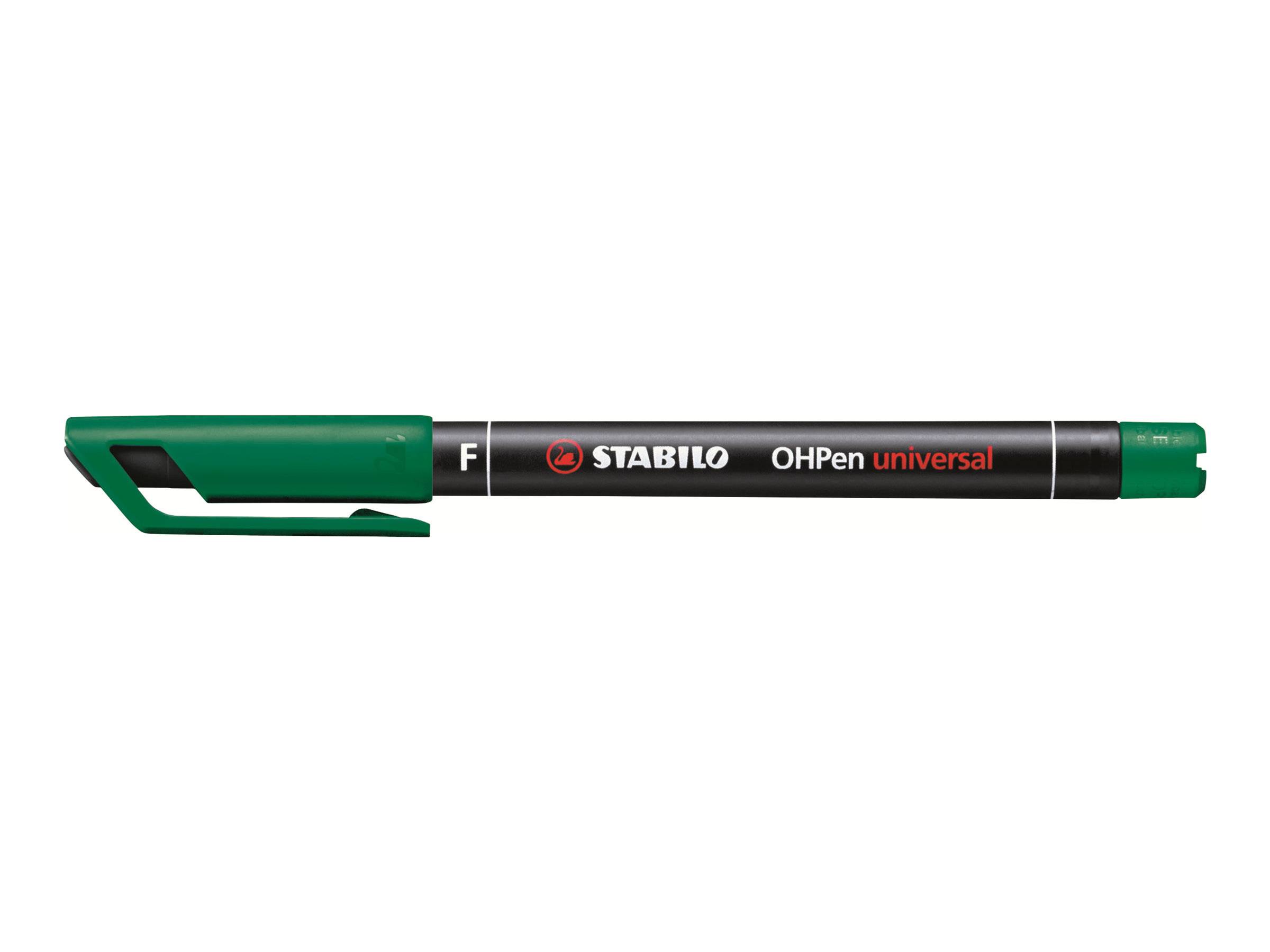 Stabilo OHPen Confezione da 4 Pennarelli Indelebili - Fine Tip - Linea da 0.7 mm-0