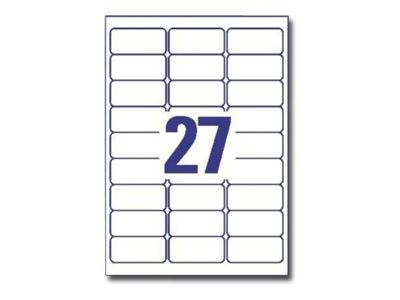Etichette per indirizzi AVERY Zweckform etichetta inkjet 63,5 x 29,6 mm trasparente-1