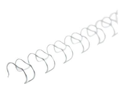 Dorsi spirale IbiWire - metallo - 21 anelli - 12 mm - argento - GBC - scatola 100 pezzi-1