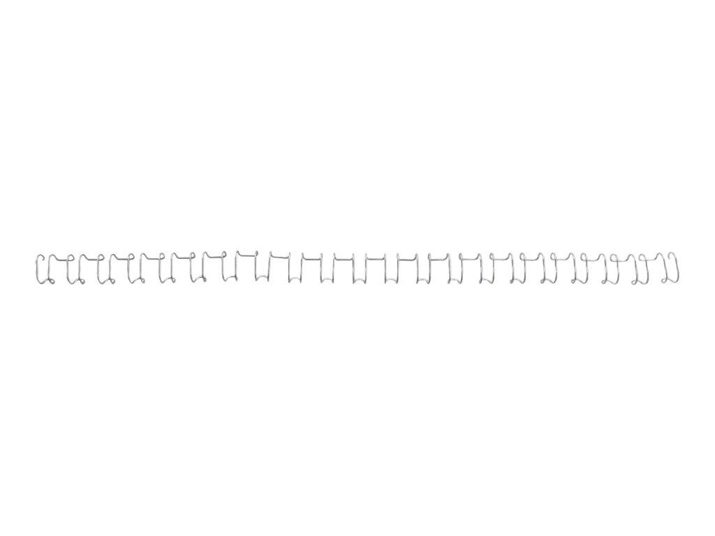 Dorsi spirale IbiWire - metallo - 21 anelli - 12 mm - argento - GBC - scatola 100 pezzi-2