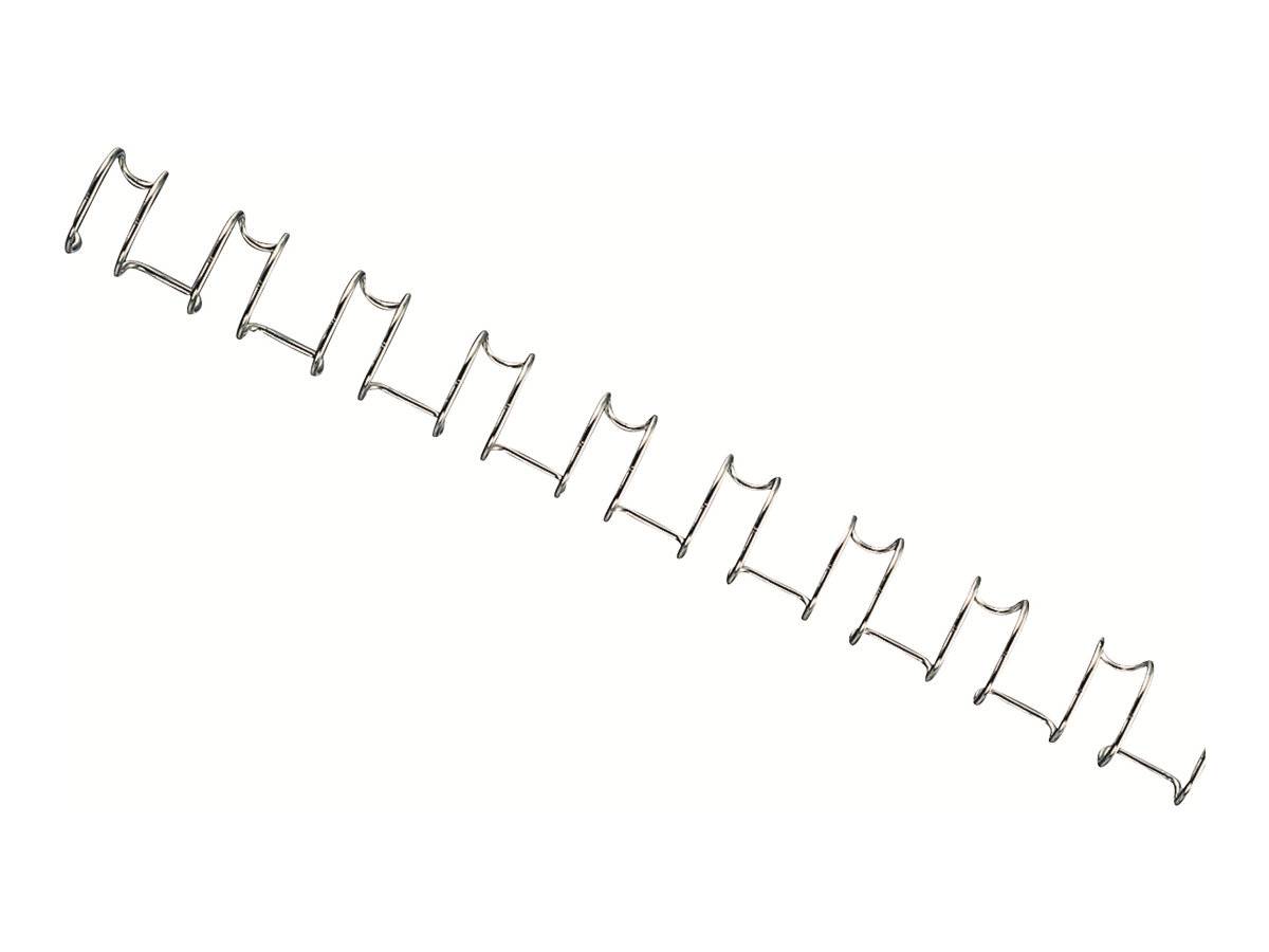 Dorsi spirale IbiWire - metallo - 21 anelli - 12 mm - argento - GBC - scatola 100 pezzi-3