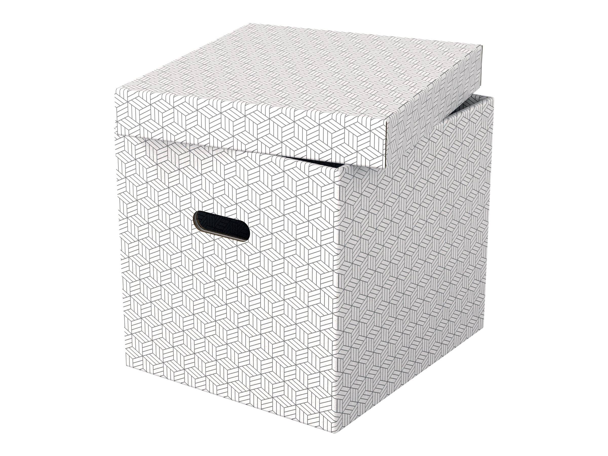 Scatole portaoggetti Esselte LEITZ Box Home Cube bianco 3 pezzi. 33,0 l - 32,0 x 36,5 x 31,5 cm bianco-0