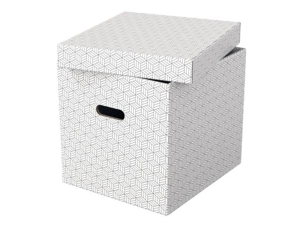 Scatole portaoggetti Esselte LEITZ Box Home Cube bianco 3 pezzi. 33,0 l - 32,0 x 36,5 x 31,5 cm bianco
