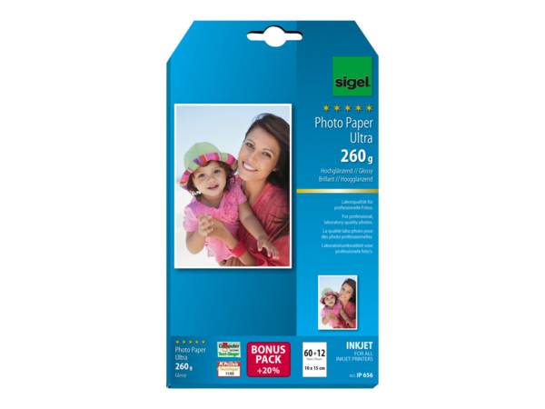 Carta fotografica Sigel InkJet Ultra IP656 - lucida