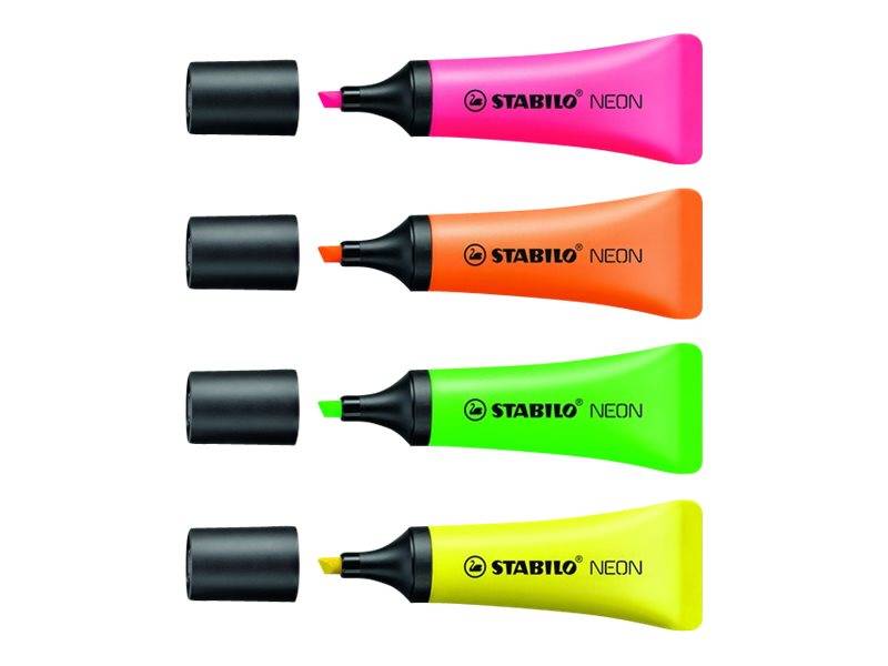 AST4 STABILO NEON COL ASS-0