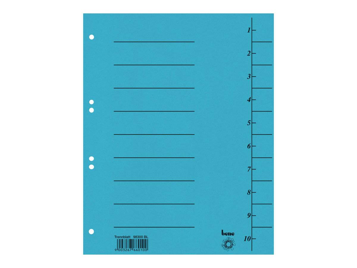Bene Disiding Foglie DIN A4 210 g/m² blu-0