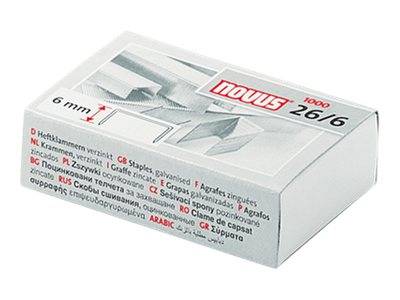 Booklet Novus 26/6 - 6 mm - Pacchetto con 1.000 pezzi