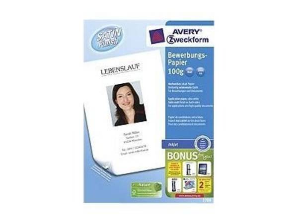 Avery Purpose Form Application Sets Inkjet Din A4 Seidenmatt 100 g/m²