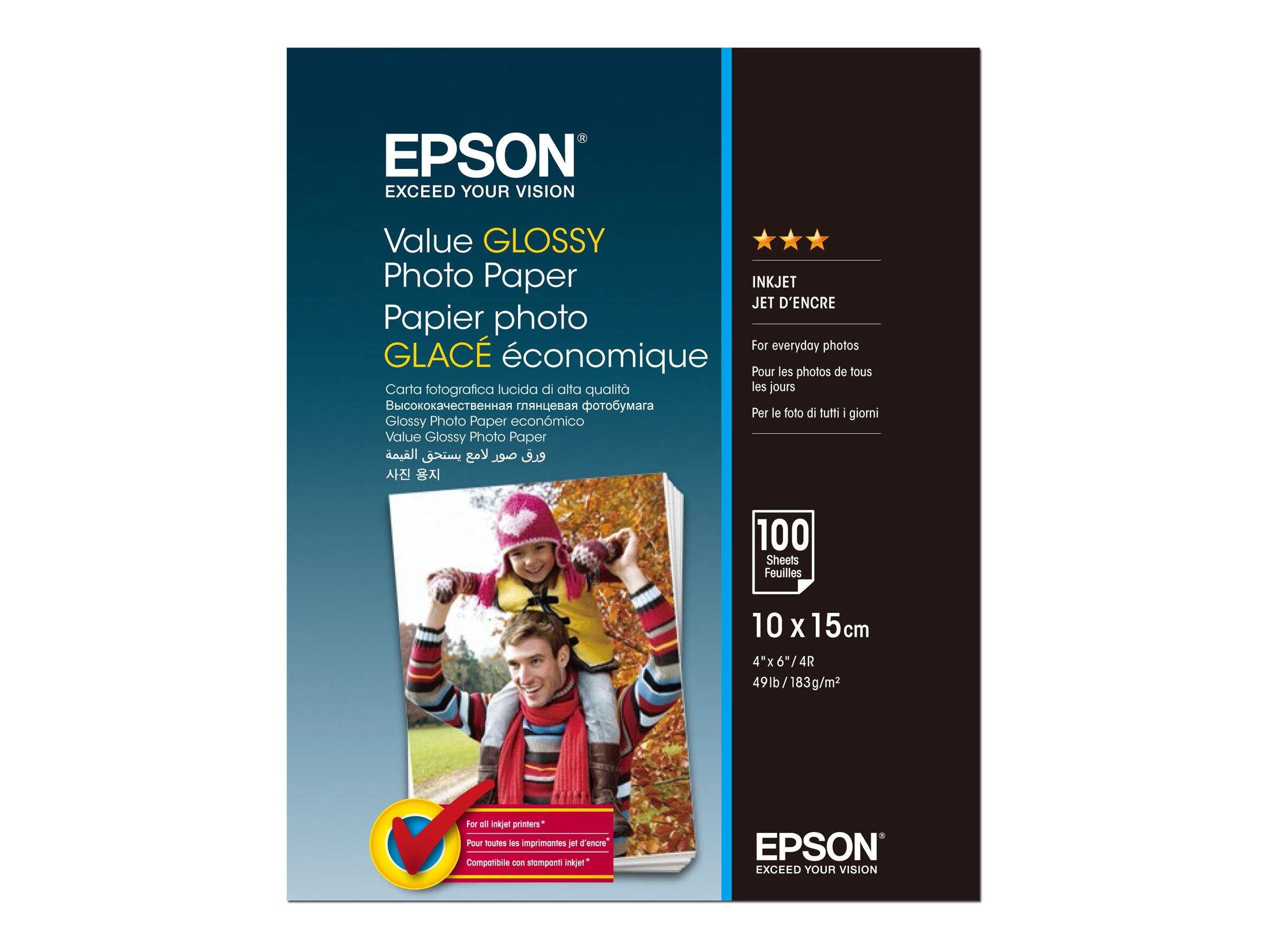 Epson Fotopapier Value Glossy 10,0 x 15,0 cm hochglänzend 183 g/m²-0