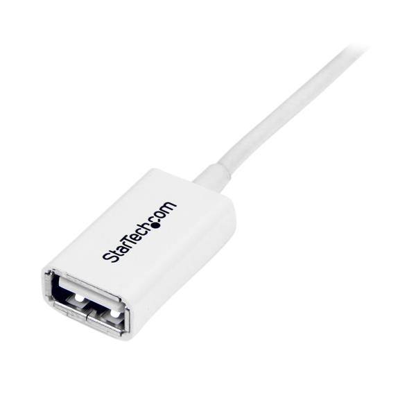 StarTech.com Cavo di prolunga USB 2.0 da 1 m A ad A - M/F, colore bianco-2