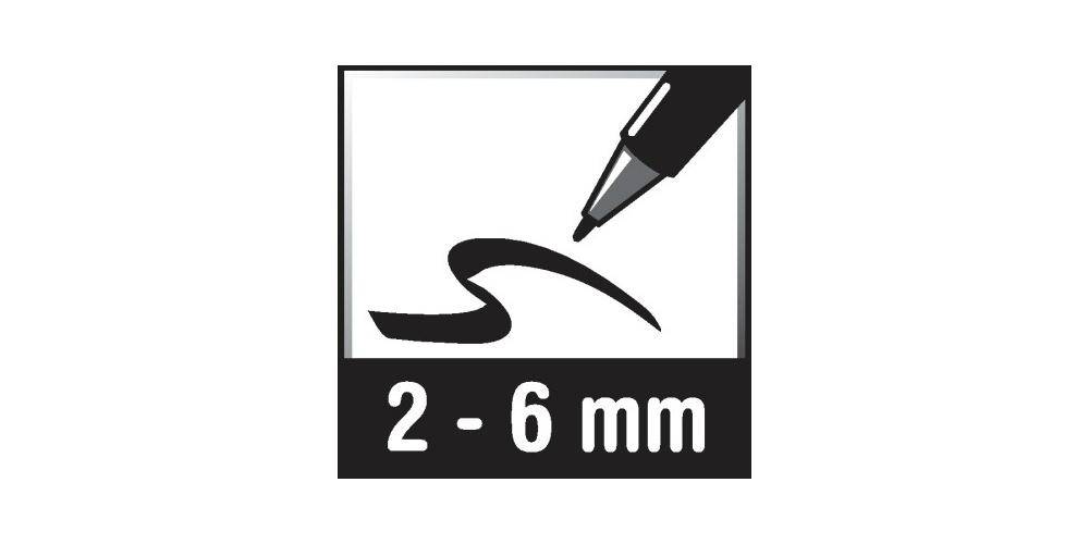 Tafelschreiber Z1902 03 nachfüllbar 2-6mm bl 10 St./Pack. (Z1902 03)-1