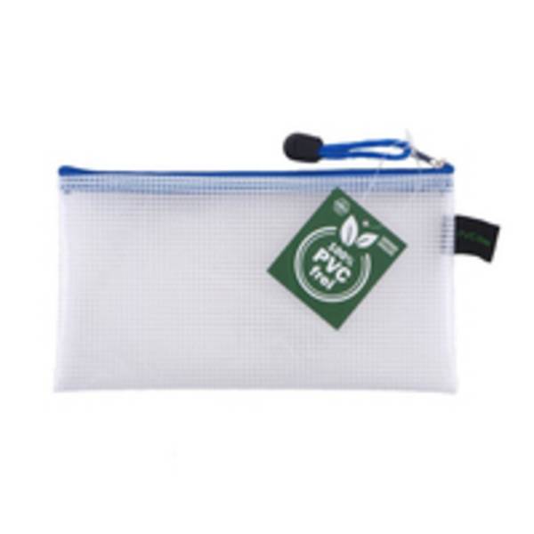Borsa con cerniera FolderSys 21,5 cm x 11,3 cm trasparente