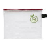 Borsa con cerniera FolderSys 22,5 cm x 17,6 cm trasparente-0