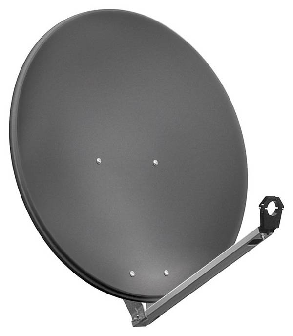Parabola satellitare in alluminio Goobay da 80 cm - per uno o più partecipanti con un braccio di alimentazione...
