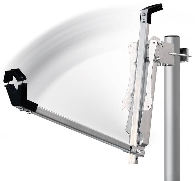 Parabola satellitare in alluminio Goobay da 80 cm - per uno o più partecipanti con un braccio di alimentazione...-3