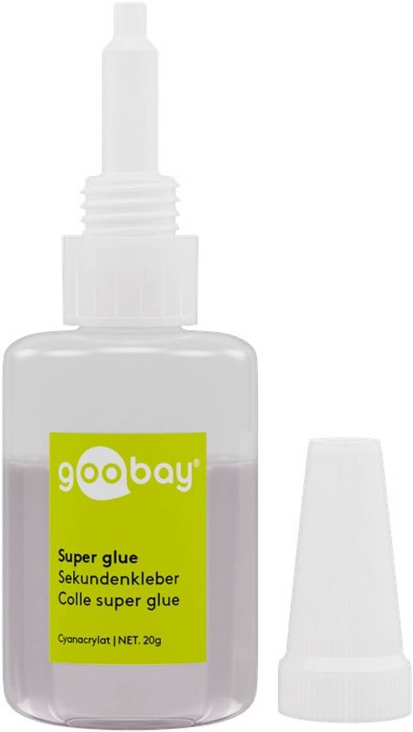 Goobay Colla istantanea Cianoacrilica 20 g  adatto a molti substrati