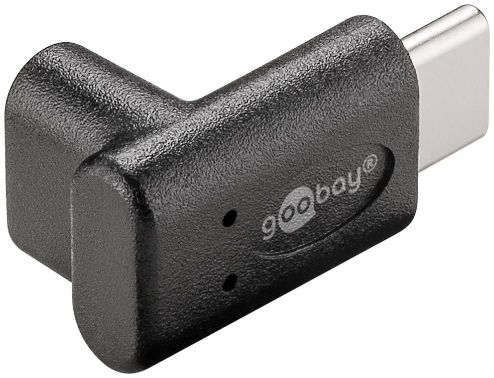 Goobay Adattatore da USB-C™ a USB-C™ 90°, nero Presa USB-C™ > Spina USB-C™-1