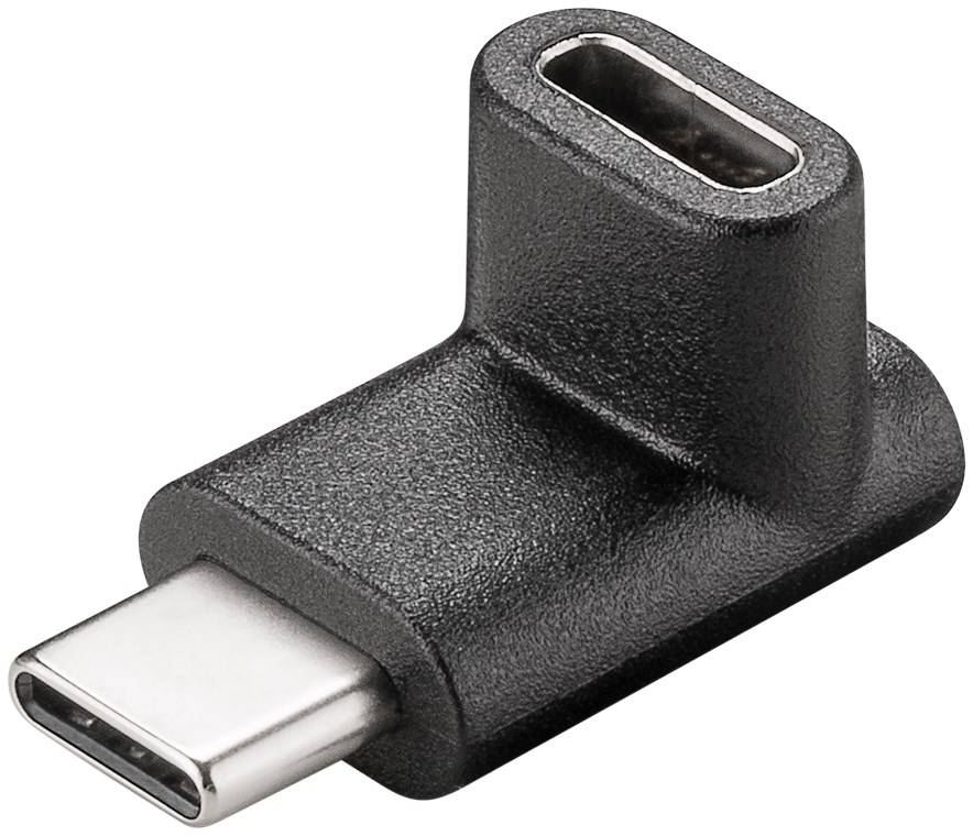 Goobay Adattatore da USB-C™ a USB-C™ 90°, nero Presa USB-C™ > Spina USB-C™-2