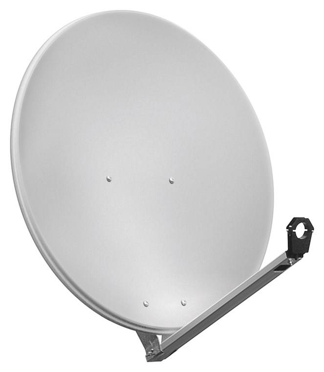 Parabola satellitare in alluminio Goobay da 80 cm - per uno o più partecipanti con un braccio di alimentazione...-0