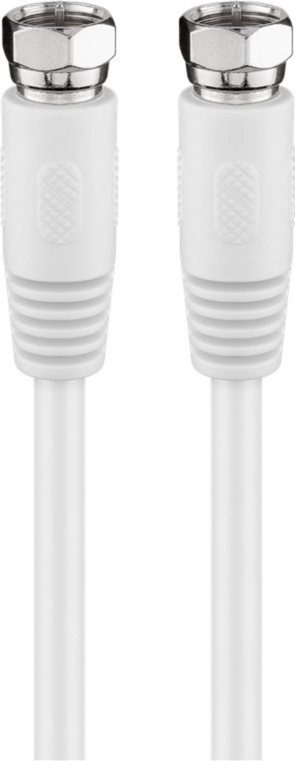 Goobay Cavo antenna SAT (80 dB), doppia schermatura 5 m spina F > spina F (completamente schermata)
