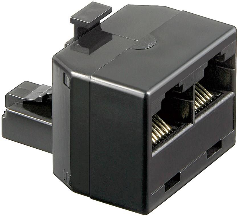 Goobay Adattatore T ISDN nero Spina RJ45 (8P8C) > 2x prese RJ45 (8P8C)-0