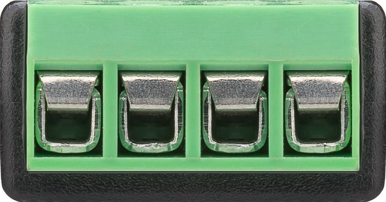 Morsettiera Goobay 4 pin > Spina jack da 3,5 mm (4 pin, stereo) - fissaggio a vite-1