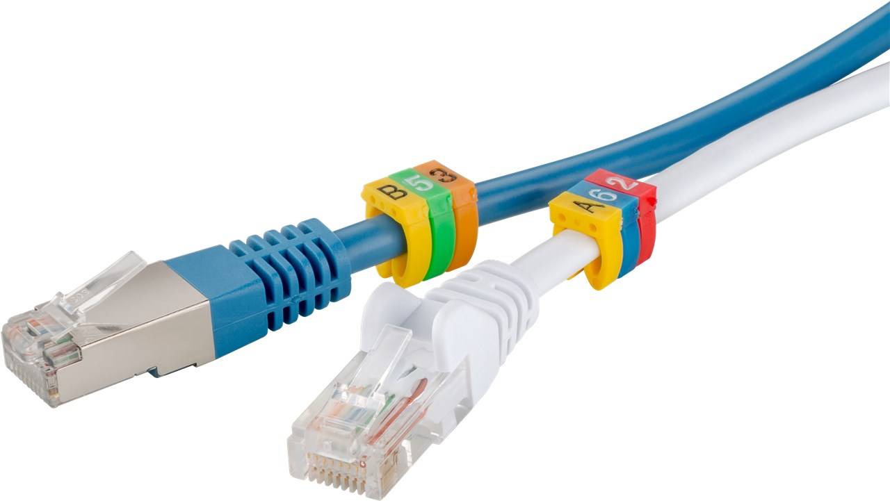 Segnacavo colorato con numeri ''0-9'' per cavi da 2.5mm-2