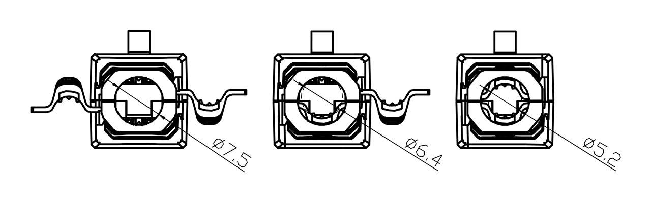 Spina RJ45 senza attrezzi Goobay CAT 6A UTP non schermata - Per cavi di 3 diametri (5,2 mm/6,4 mm/7,5 mm),...-1