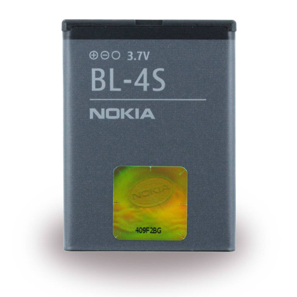 Nokia BL-4S - Mobiltelefonakku - Li-Ion - 860 mAh - für Nokia 2680, 3600, 3710, 6208c, 7020, 7100, 7610, X3-02-0