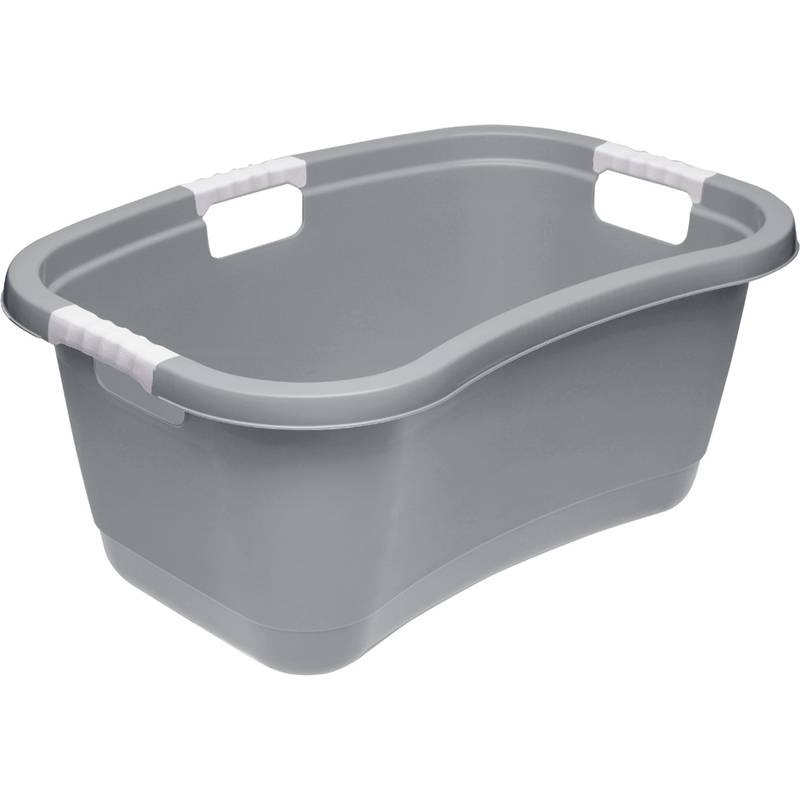 keeeper Wäschewanne "janne", ergonomisch, nordic-grey stabile Wäschewanne in Nierenform, mit Softgriffen, großes - 1 Stü-0