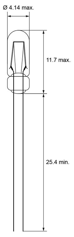 Goobay T1¼ lampada a incandescenza miniatura, 0,9 W 0.9 W Cable Strand, 12 V (DC), 75 mA-1