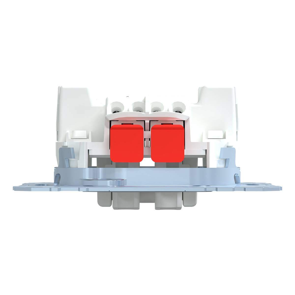 Schneider Electric - MTN3155-0000 - Double pbtn insrt make contact 1 pole, flush-mntd, 10 A, AC 250 V, screwl. term.-3