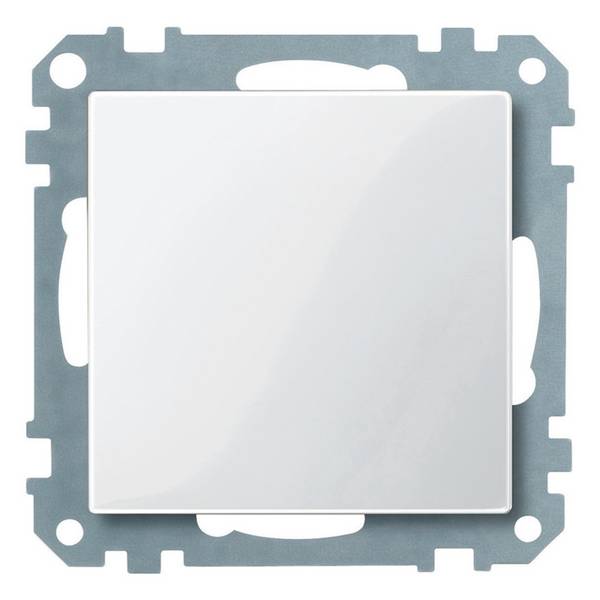 Schneider Electric - MTN391619 - Blanking cover, polar white, glossy, Sistema M