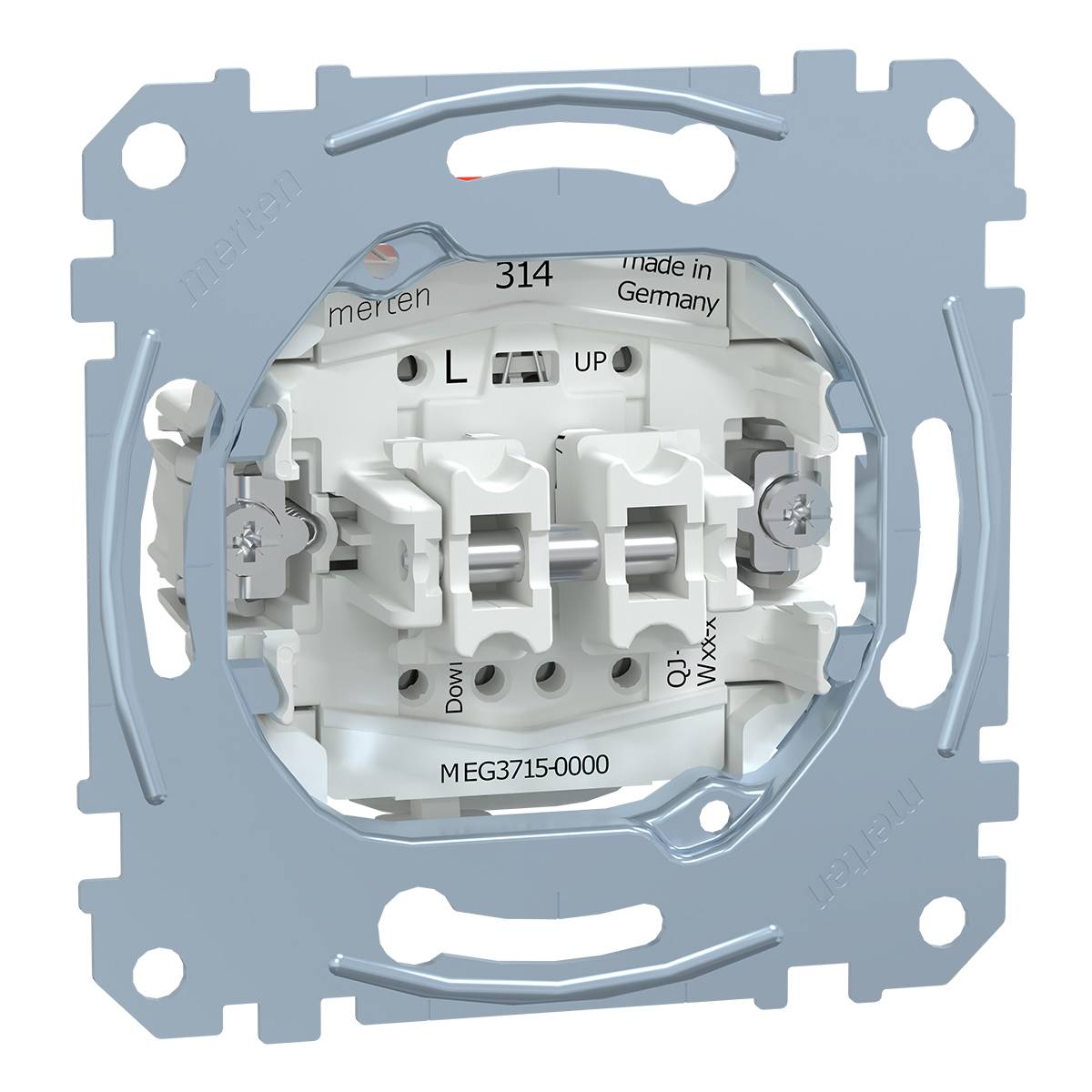 Schneider Electric - MTN3715-0000 - Roller shut. switch insert 1 pole, flush-mounted, 10 A, AC 250 V, screwl. term.-0
