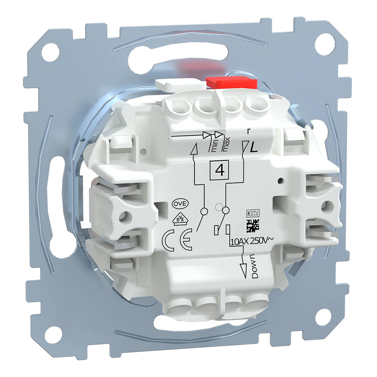 Schneider Electric - MTN3715-0000 - Roller shut. switch insert 1 pole, flush-mounted, 10 A, AC 250 V, screwl. term.-1