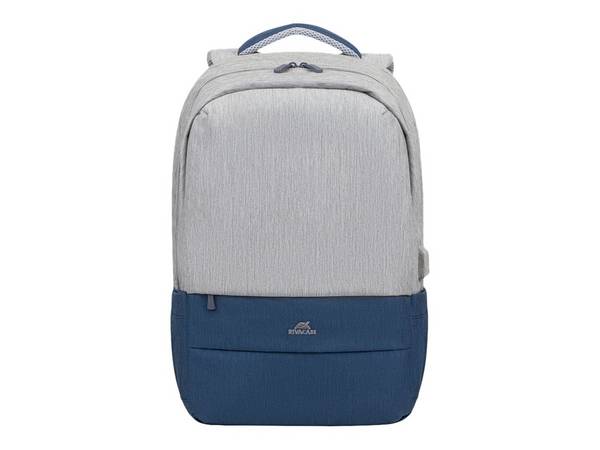Riva Case 75 series 7567 - Notebook-Rucksack - 43,9 cm (17.3") - Grau, dunkelblau (7567)